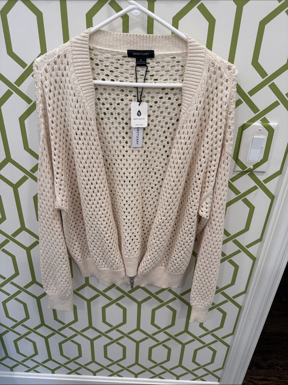 Sanctuary‎ Open-Weave Cream Cardigan!